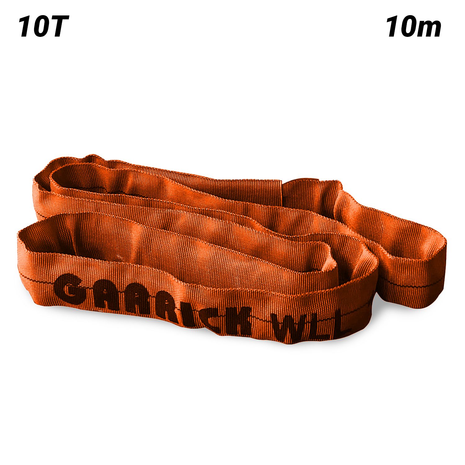 Garrick GRS10T10M 10T 10m Round Sling - Orange – image 1