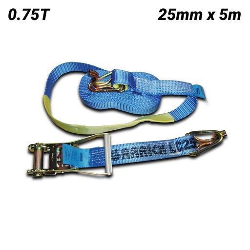 Garrick GRTD25-0.75T 0.75T 25mm x 5m Heavy-Duty Ratchet Tie Down