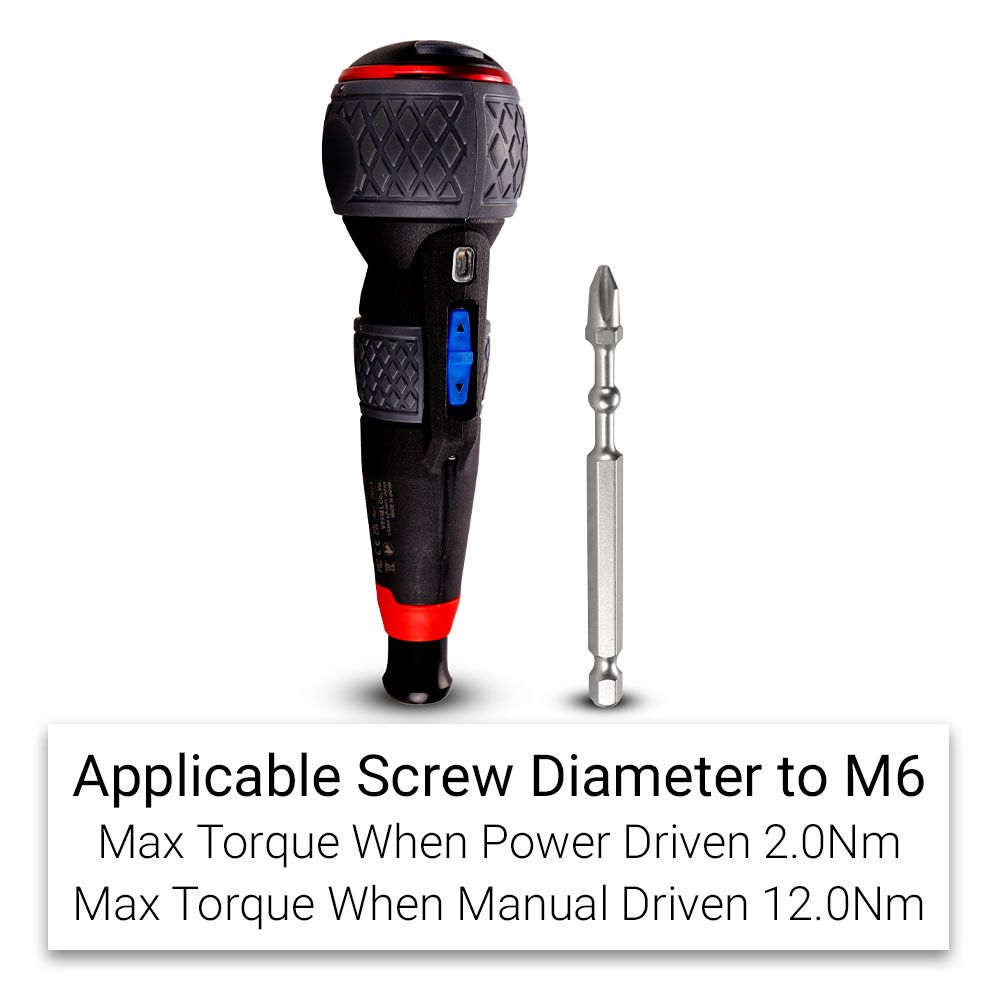 Vessel 220USB-P1EB (210712) 3.6V Li-ion Cordless 3 Speed Rechargeable Ballgrip Screwdriver + 3 Torque Settings – image 3