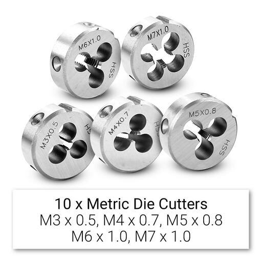 Daytona DM260S 60pce Metric & Imperial HSS Tap & Die Wrench Set – image 2