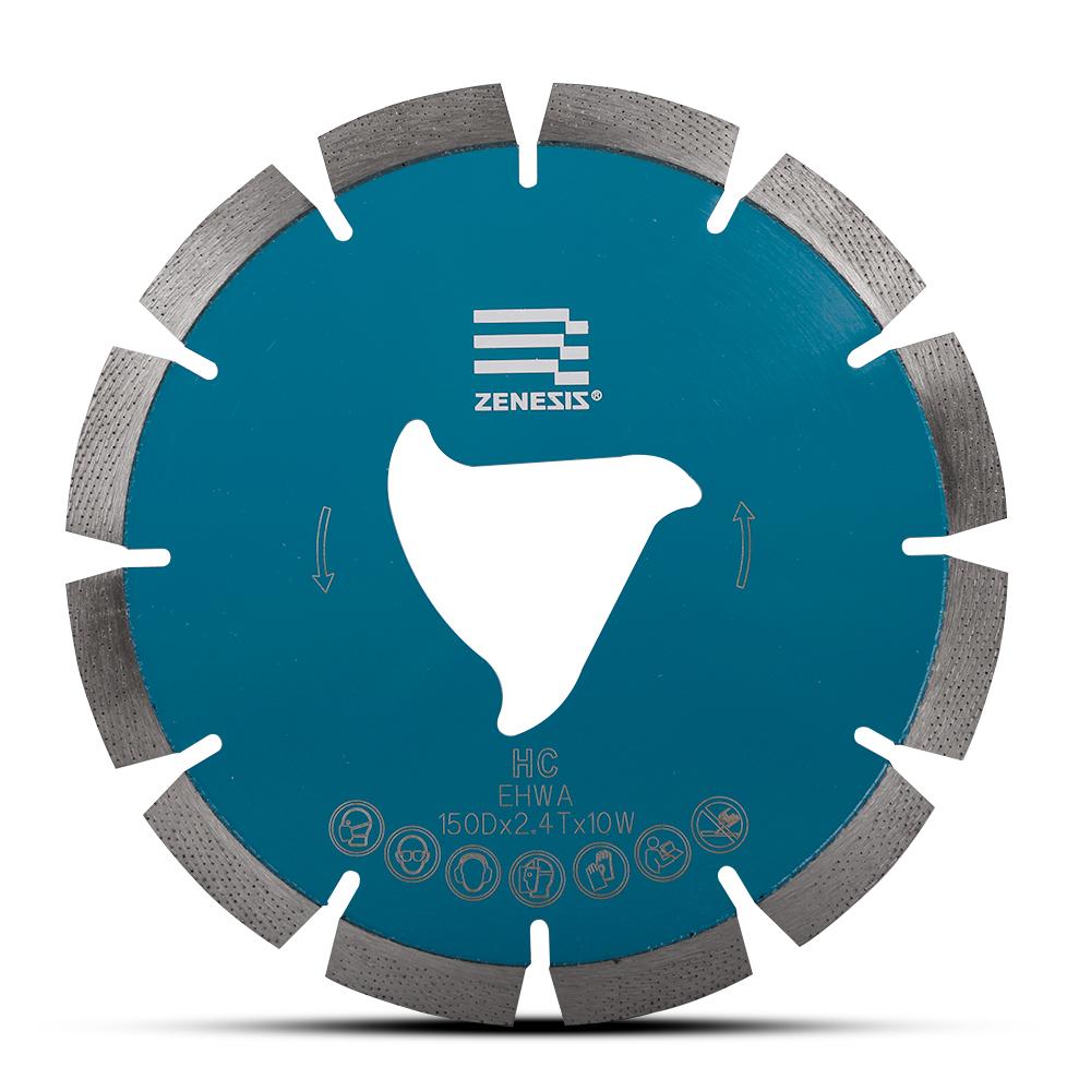 Ehwa EZSFF150HC 150mm (6") Zenesis Soff-Cut Hard Concrete Diamond Blade – image 1