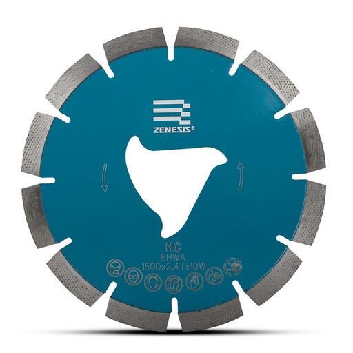 Ehwa EZSFF150HC 150mm (6") Zenesis Soff-Cut Hard Concrete Diamond Blade