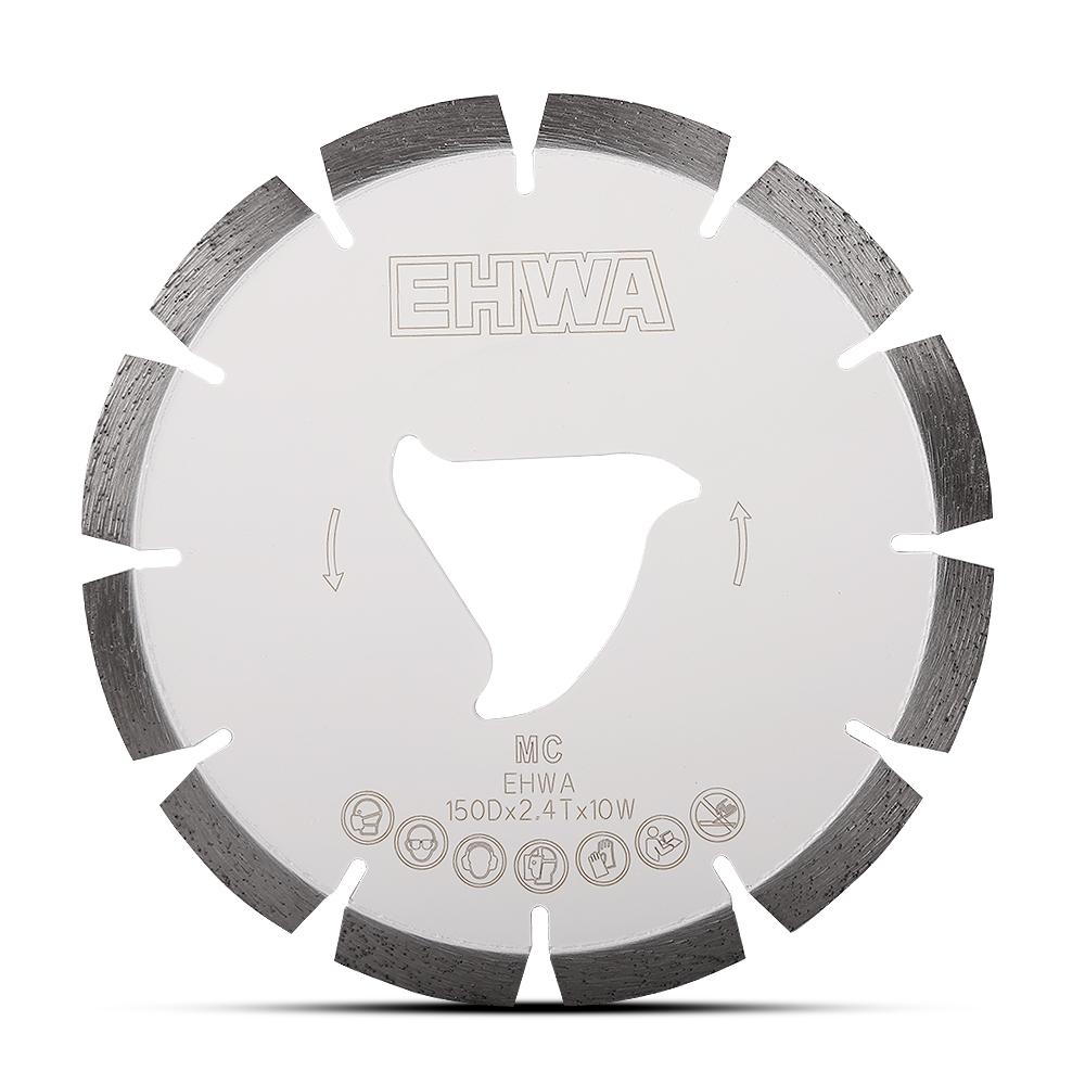 Ehwa ELSFF150MC 150mm (6") Soff-Cut Medium Concrete White Diamond Blade – image 1