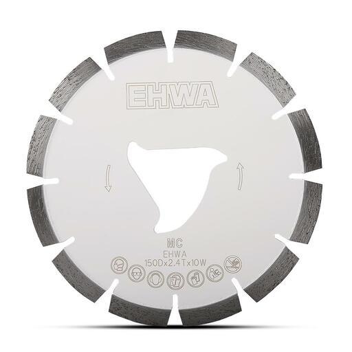 Ehwa ELSFF150MC 150mm (6") Soff-Cut Medium Concrete White Diamond Blade
