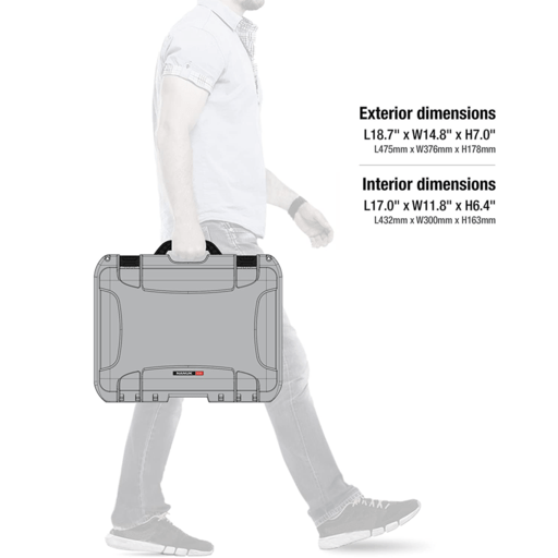 NANUK 925-1005 Silver Protective Waterproof Hard Case with Foam Insert – image 3