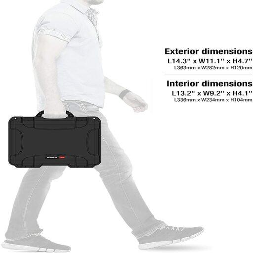 NANUK 910-1005 Silver Protective Waterproof Pelican Hard Case with Foam Insert – image 3