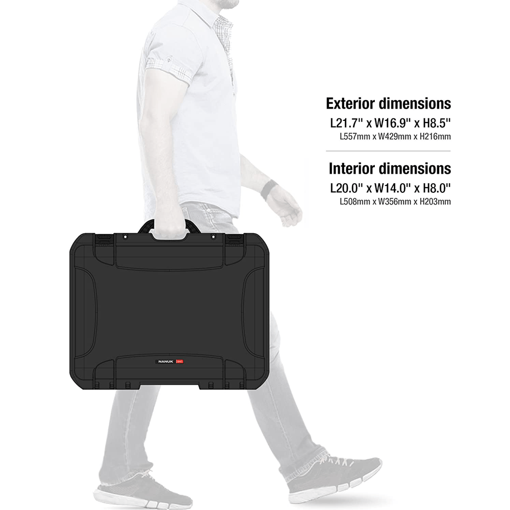 NANUK 940-1001 Black Waterproof Hard Case with Foam Insert – image 3