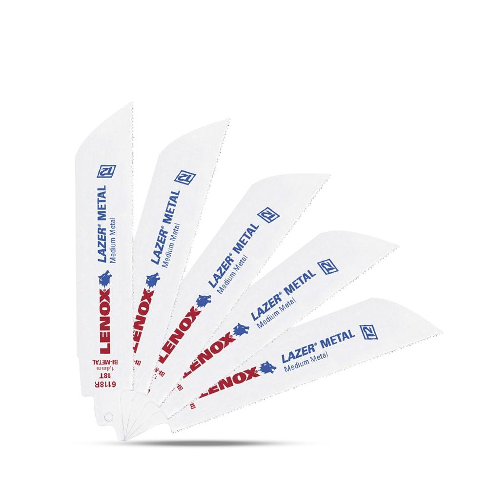 Lenox 201726114R 5-Pack 150mm x 25mm 14TPI Lazer Bi-Metal Reciprocating Saw Blade – image 4