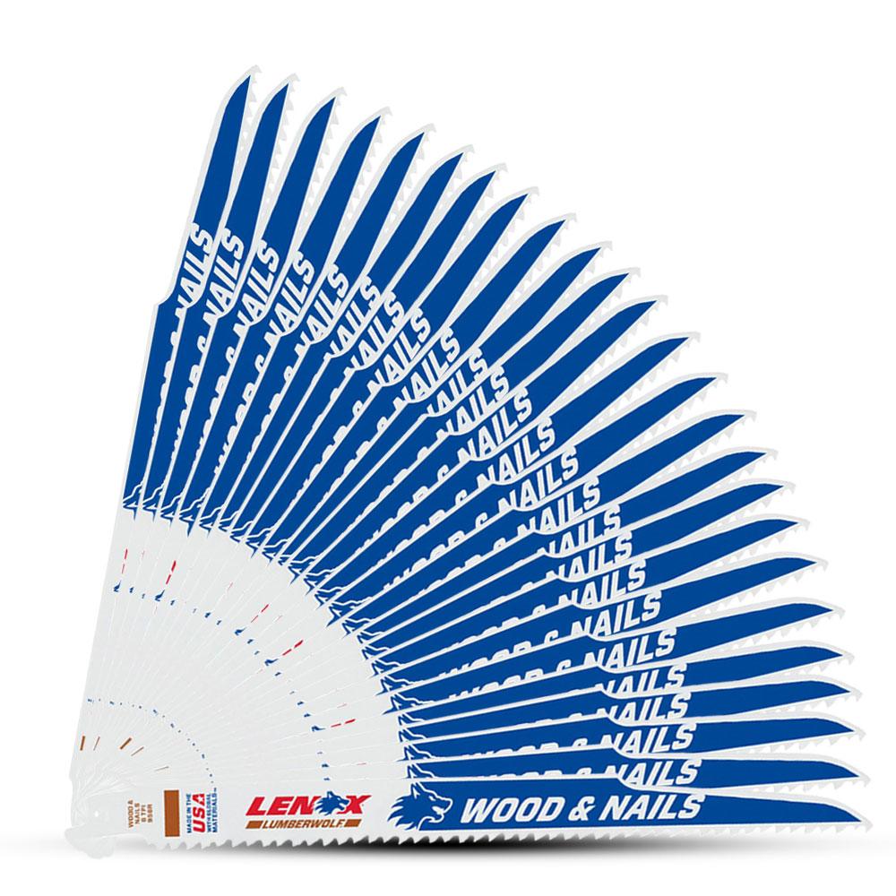 Lenox 20523B966R 25-Pk 255mm x 1.6mm (9") 6TPI Demolition Reciprocating Saw Blade  – image 4