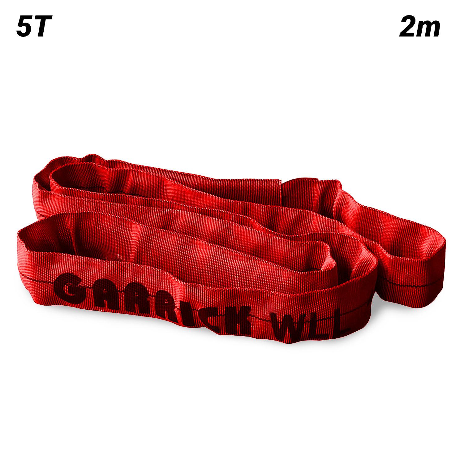 Garrick GRS5T2M 5T 2m Round Sling - Red – image 1