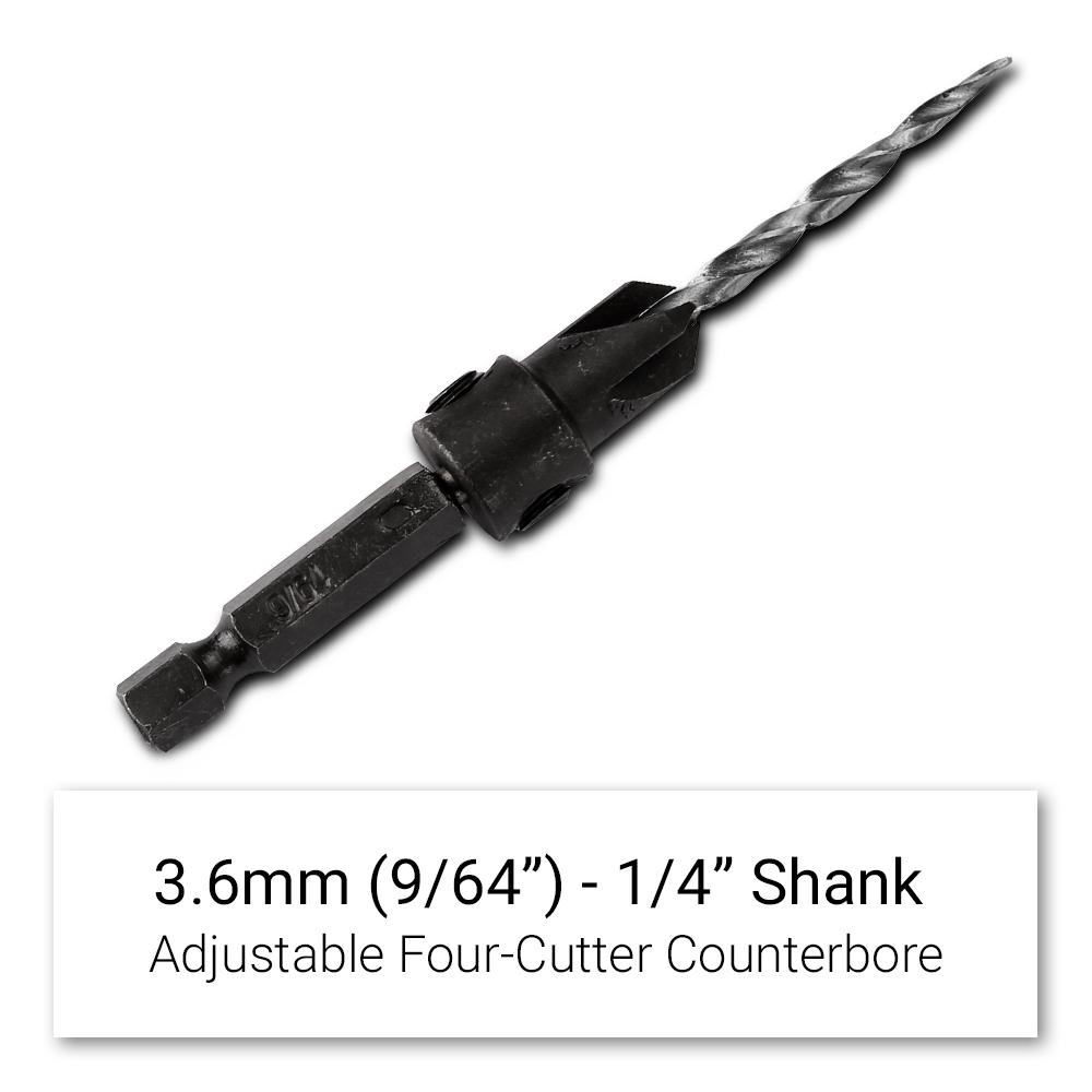 Xtorque XCD964 3.6mm (9/64") HSS Countersink Tapered Drill Bit – image 2