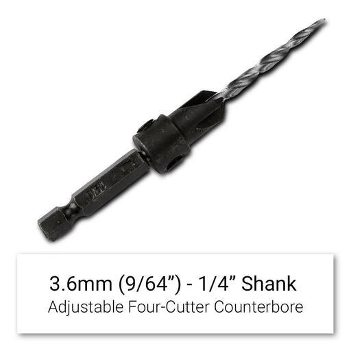 Xtorque XCD964 3.6mm (9/64") HSS Countersink Tapered Drill Bit – image 2