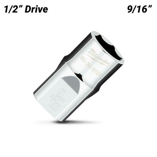 Milwaukee 45349101 1/2" Drive 9/16" SAE 6 Point Socket – image 2
