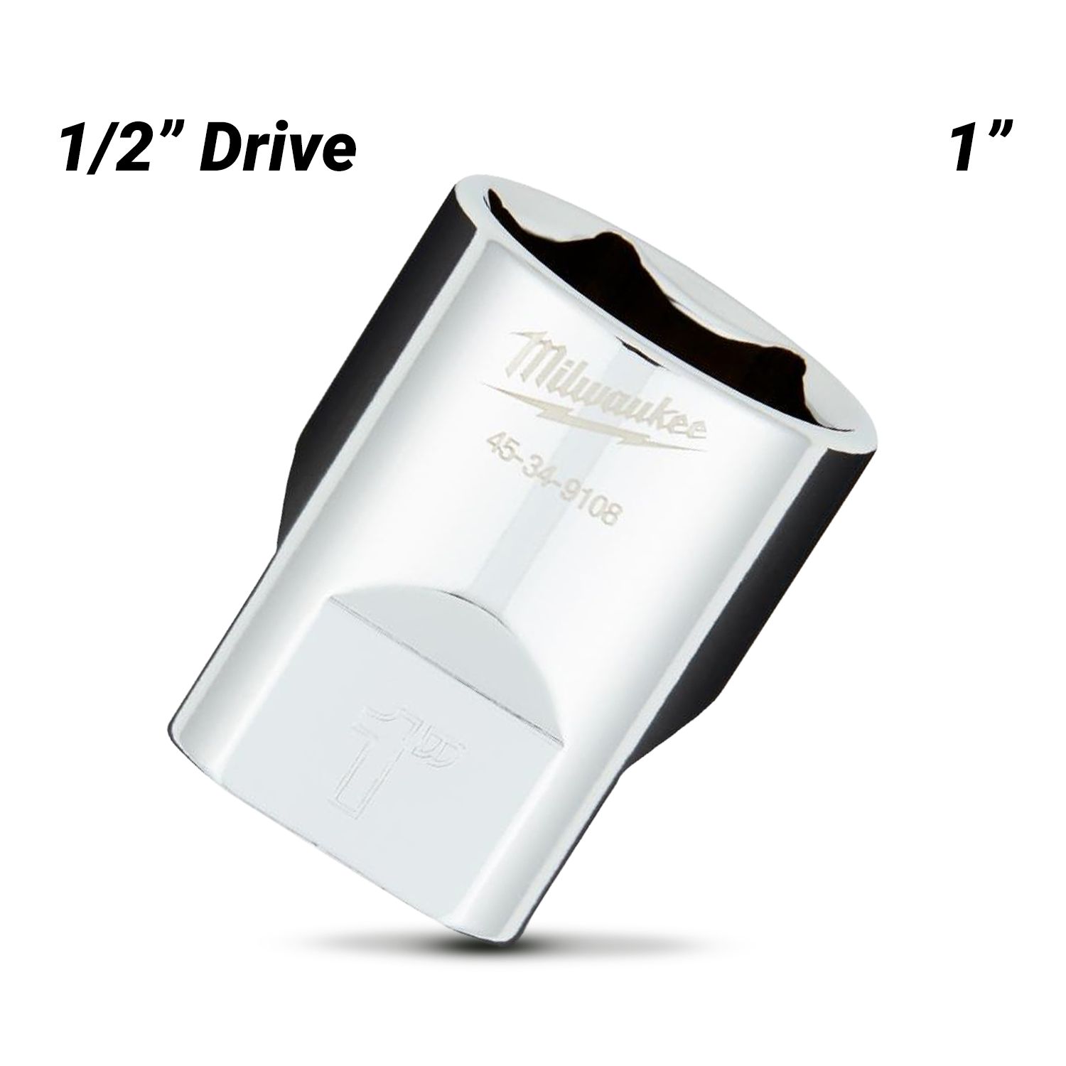 Milwaukee 45349108 1/2" Drive 1" SAE 6 Point Socket – image 2