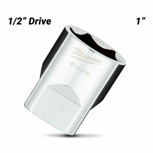 Milwaukee 45349108 1/2" Drive 1" SAE 6 Point Socket – image 2
