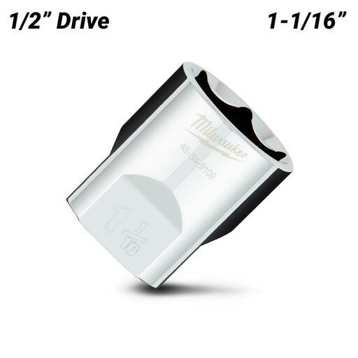 Milwaukee 45349109 1/2" Drive 1-1/16" SAE 6 Point Socket – image 2