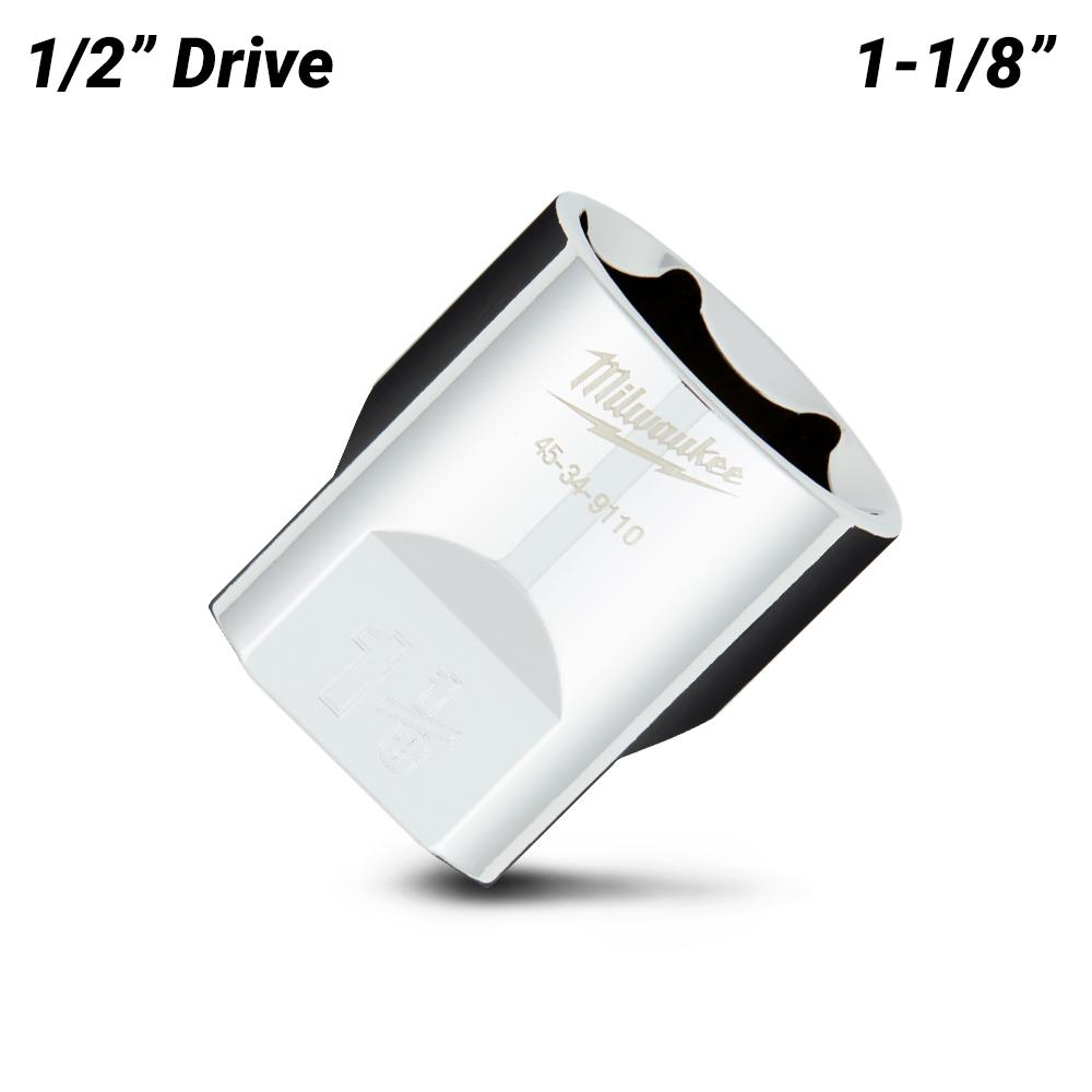 Milwaukee 45349110 1/2" Drive 1-1/8" SAE 6 Point Socket – image 2