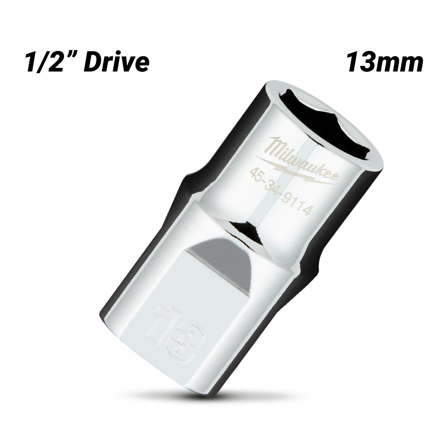 Milwaukee 45349114 1/2" Drive 13mm Metric 6 Point Socket – image 2