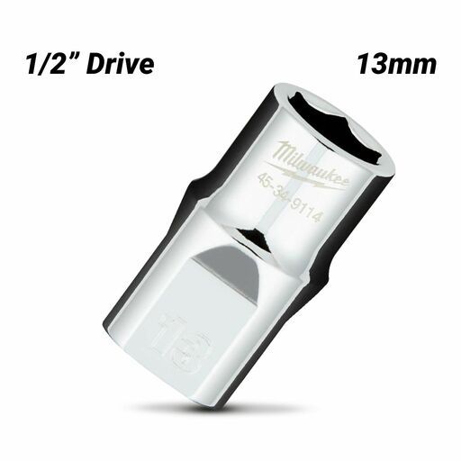 Milwaukee 45349114 1/2" Drive 13mm Metric 6 Point Socket – image 2