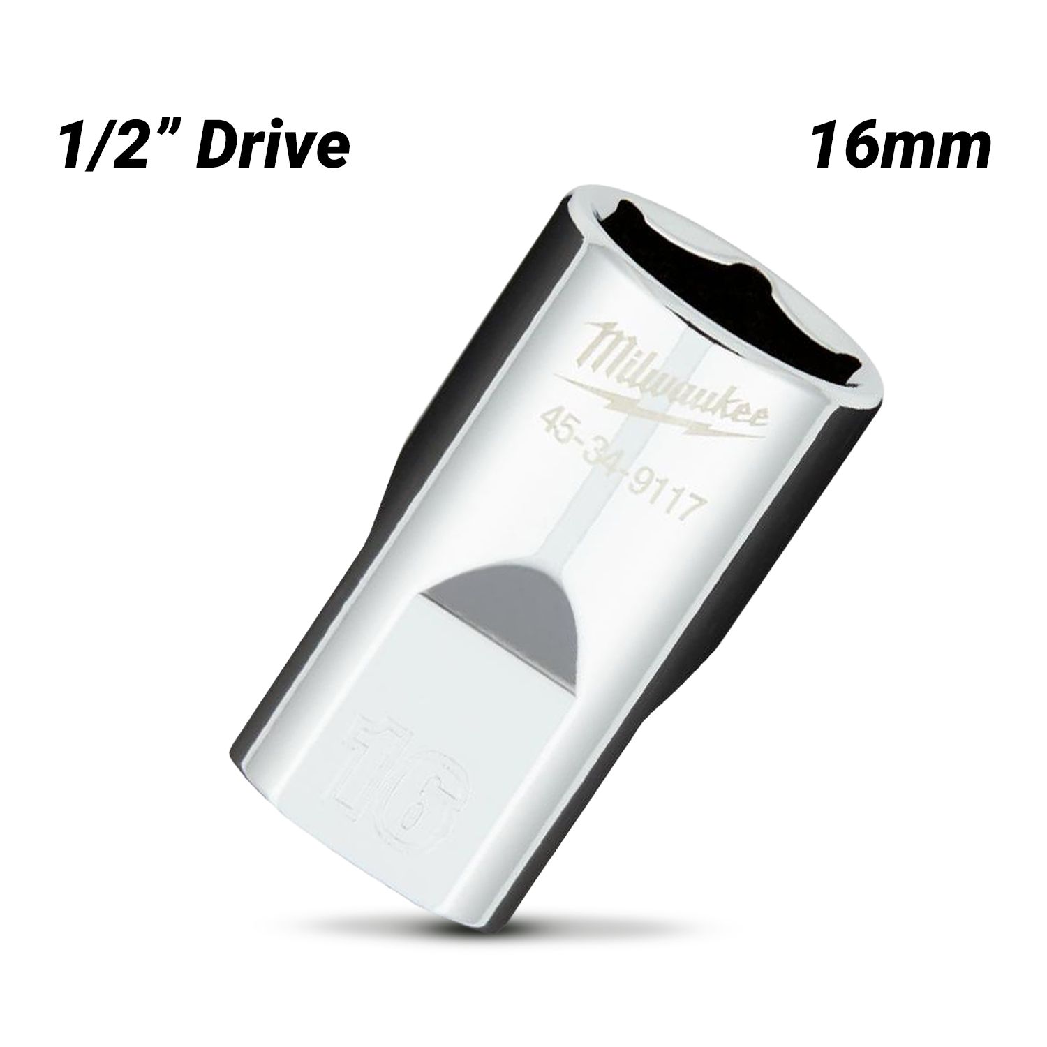 Milwaukee 45349117 1/2" Drive 16mm Metric 6 Point Socket – image 2