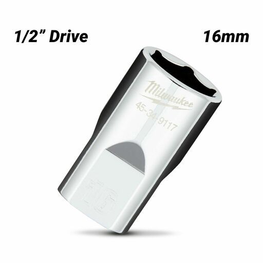 Milwaukee 45349117 1/2" Drive 16mm Metric 6 Point Socket – image 2