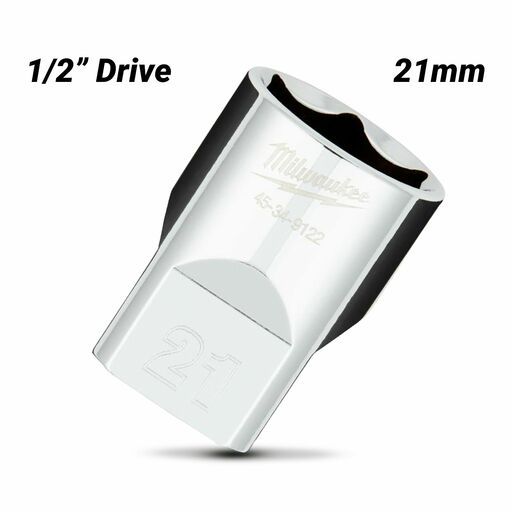 Milwaukee 45349122 1/2" Drive 21mm Metric 6 Point Socket – image 2