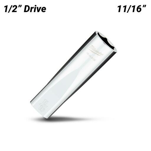 Milwaukee 45349129 1/2" Drive 11/16" SAE 6 Point Deep Socket – image 2