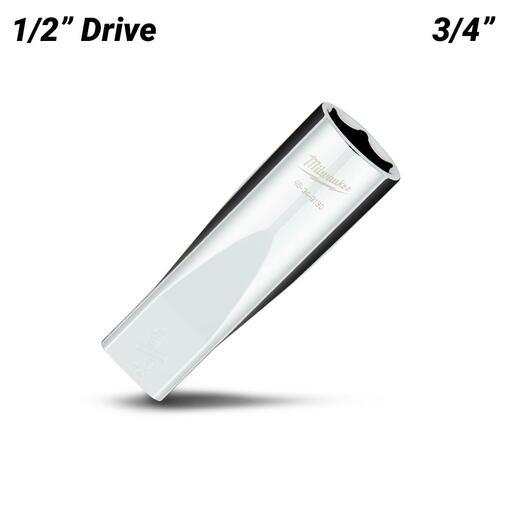 Milwaukee 45349130 1/2" Drive 3/4" SAE 6 Point Deep Socket – image 2