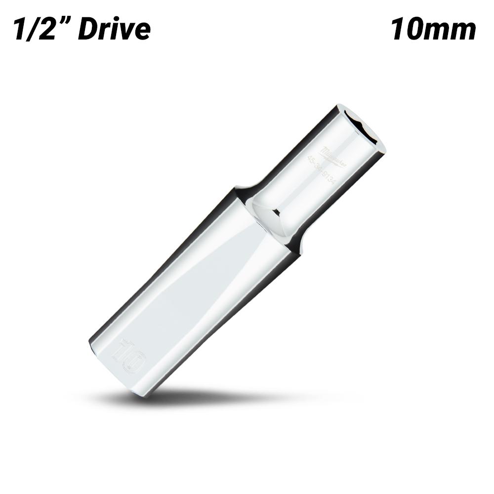 Milwaukee 45349134 1/2" Drive 10mm Metric 6 Point Deep Socket – image 2