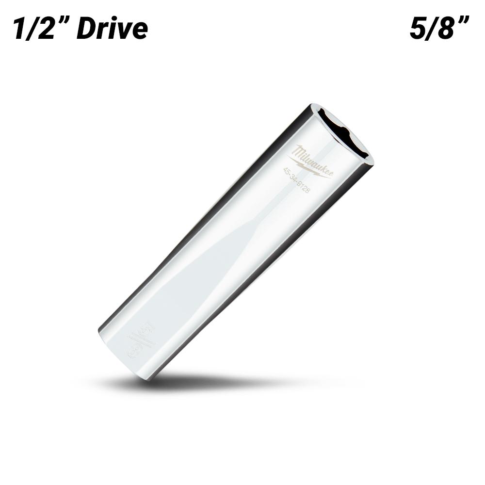 Milwaukee 45349128 1/2" Drive 5/8" SAE 6 Point Deep Socket – image 2