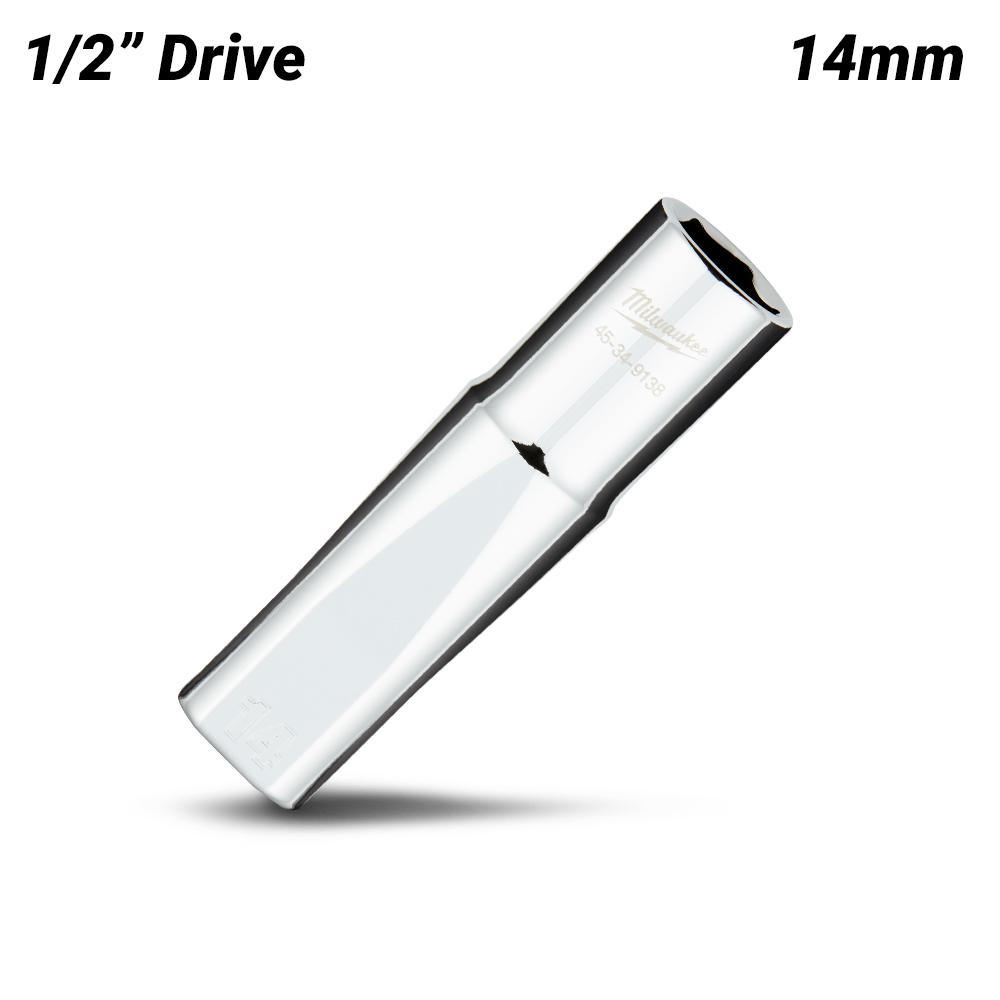 Milwaukee 45349138 1/2" Drive 14mm Metric 6 Point Deep Socket – image 2