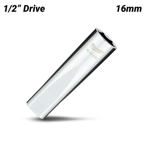 Milwaukee 45349140 1/2" Drive 16mm Metric 6 Point Deep Socket – image 2
