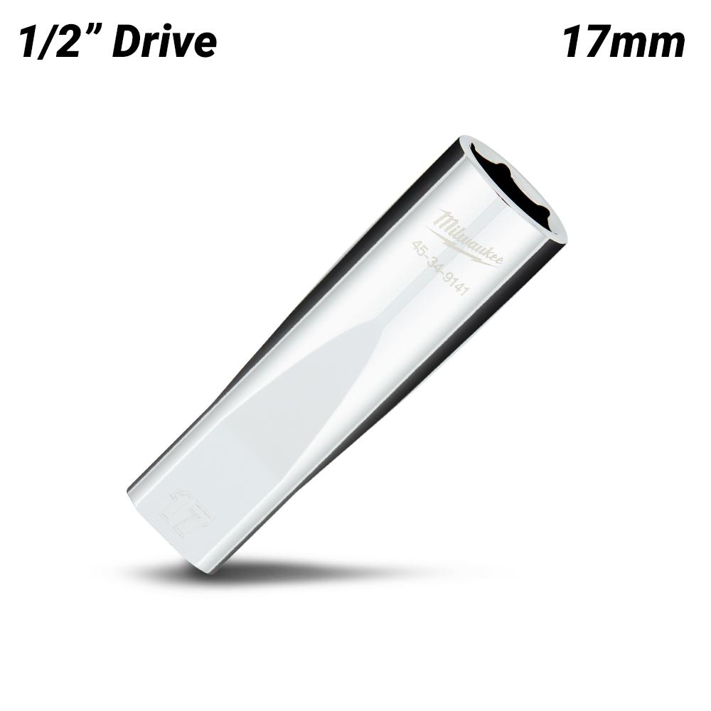 Milwaukee 45349141 1/2" Drive 17mm Metric 6 Point Deep Socket – image 2