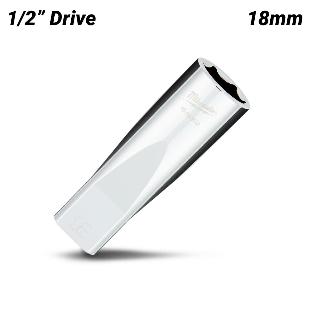 Milwaukee 45349142 1/2" Drive 18mm Metric 6 Point Deep Socket – image 2