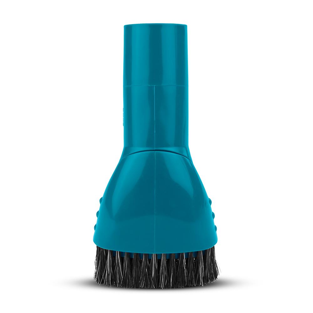 Makita 198553-2  60mm Teal Round Brush Nozzle Attachment to suit DCL Stick Vacuums – image 1
