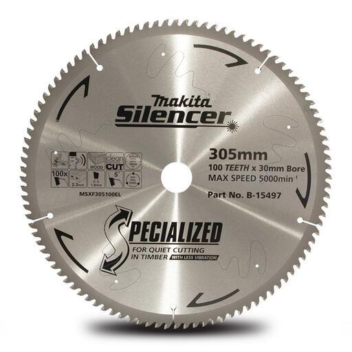 Makita B-15497 305mm (12") 100T Timber Cutting TCT Saw Blade