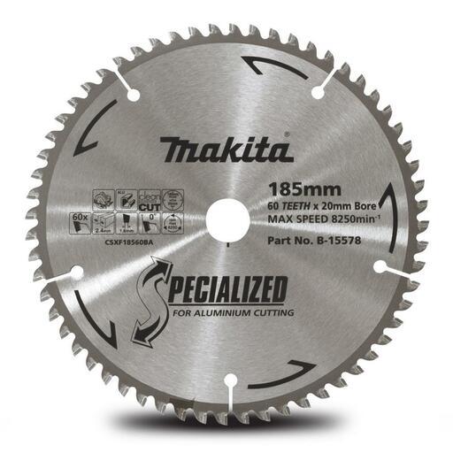 Makita B-15578 185mm (7") 60T Aluminium Cutting TCT Saw Blade