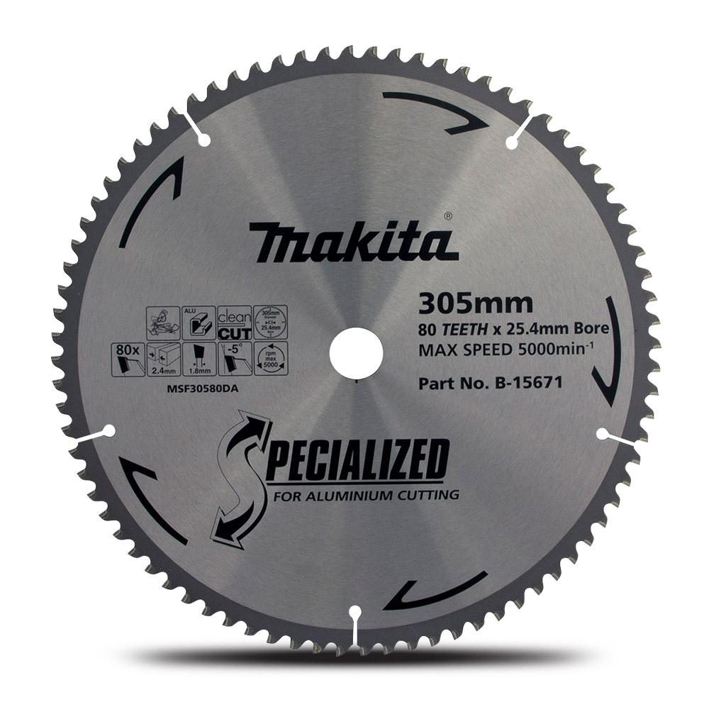 Makita B-15671 305mm (12") 80T Aluminium Cutting TCT Saw Blade – image 1