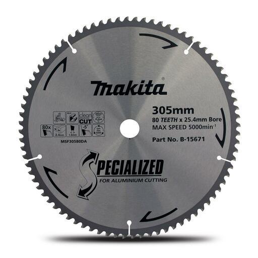 Makita B-15671 305mm (12") 80T Aluminium Cutting TCT Saw Blade