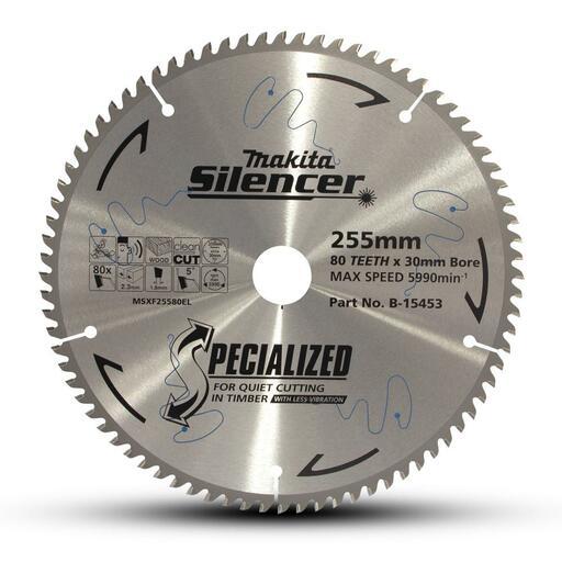 Makita B-15453 255mm (10") 80T Timber Cutting TCT Saw Blade
