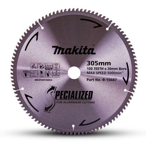 Makita B15687 305mm (12") 100T Aluminium Cutting TCT Saw Blade