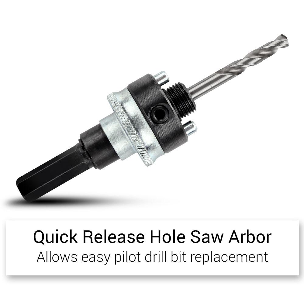 Xtorque XTO14HOL 14pce Professional Grade Electricians Bi-Metal Hole Saw Set Kit – image 3