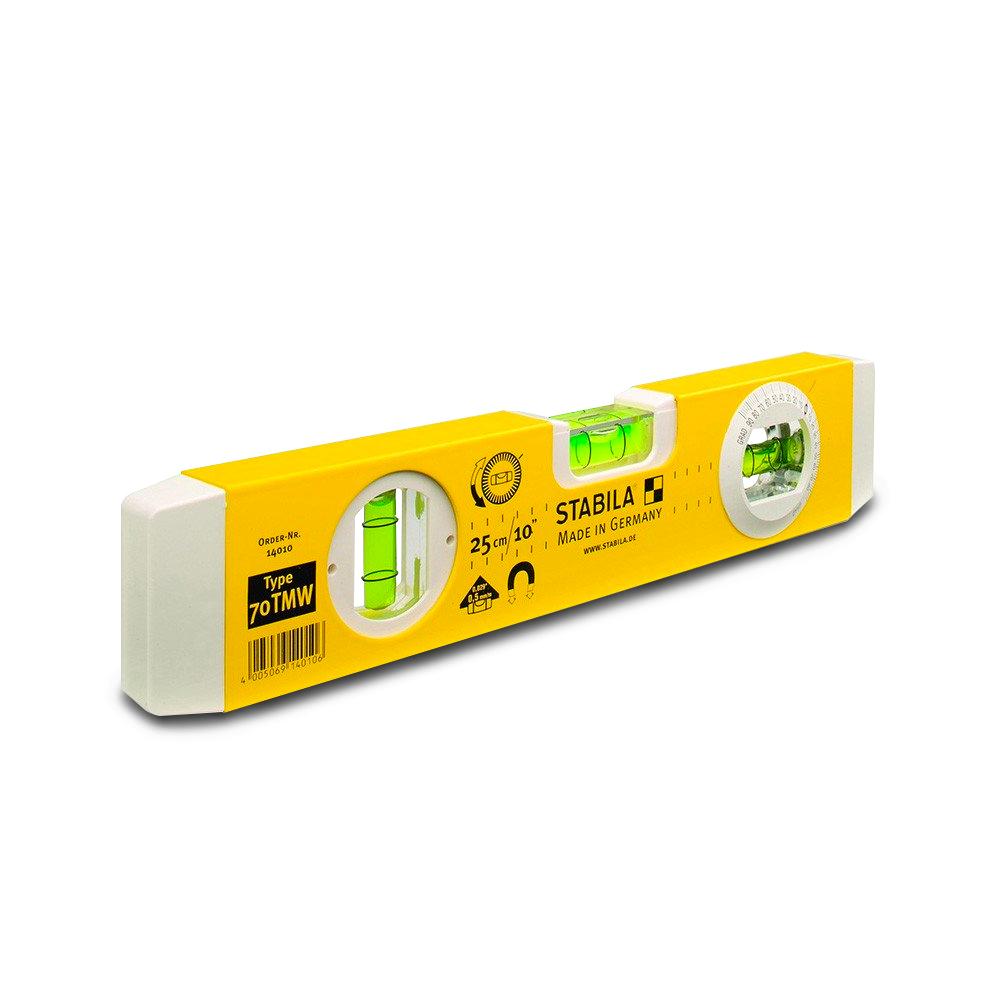 Stabila 70TMW/25 260mm (10") 3 Vial Torpedo Box Frame Angle Measure Magnetic Spirit Level – image 2