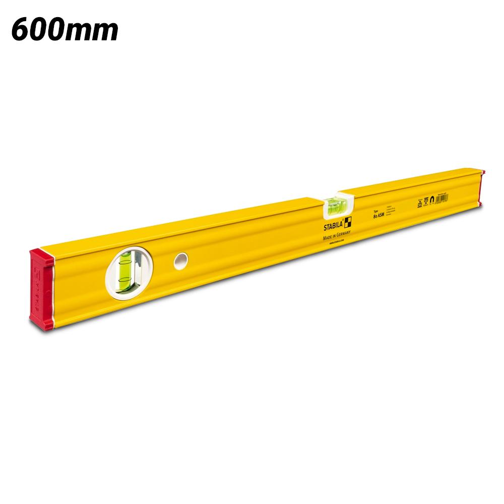 Stabila 80ASM/60 600mm (24") 2 Vial Magnetic Ribbed Box Frame Spirit Level – image 1