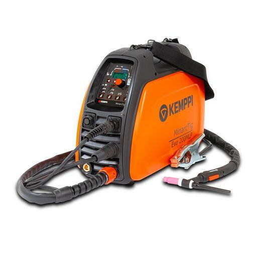 Kemppi P0675TX (61009200MLPAU + TX225G8) 200A MinarcTIG EVO 200MLP TIG/MMA Welder Pack with 8m TIG Torch