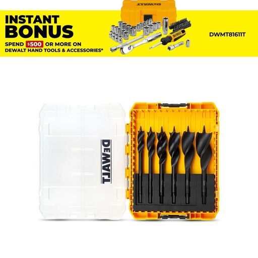 DeWalt DT90238-QZ 6pce 152mm EXTREME Tri-Flute Bit Set