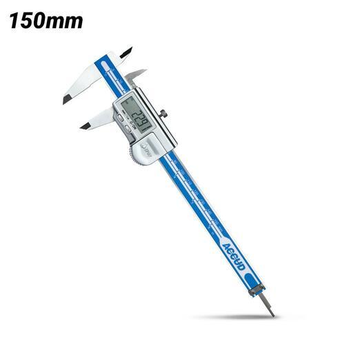 Accud AC-112-006-12 150mm (6") IP67 Coolant Proof Dual Scale Digital Caliper