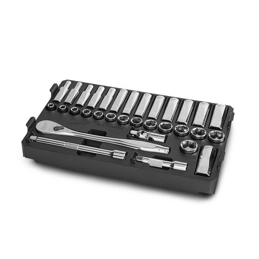Milwaukee 48229482 32pce 3/8" Drive Metric Ratchet & Socket Set with PACKOUT – image 5