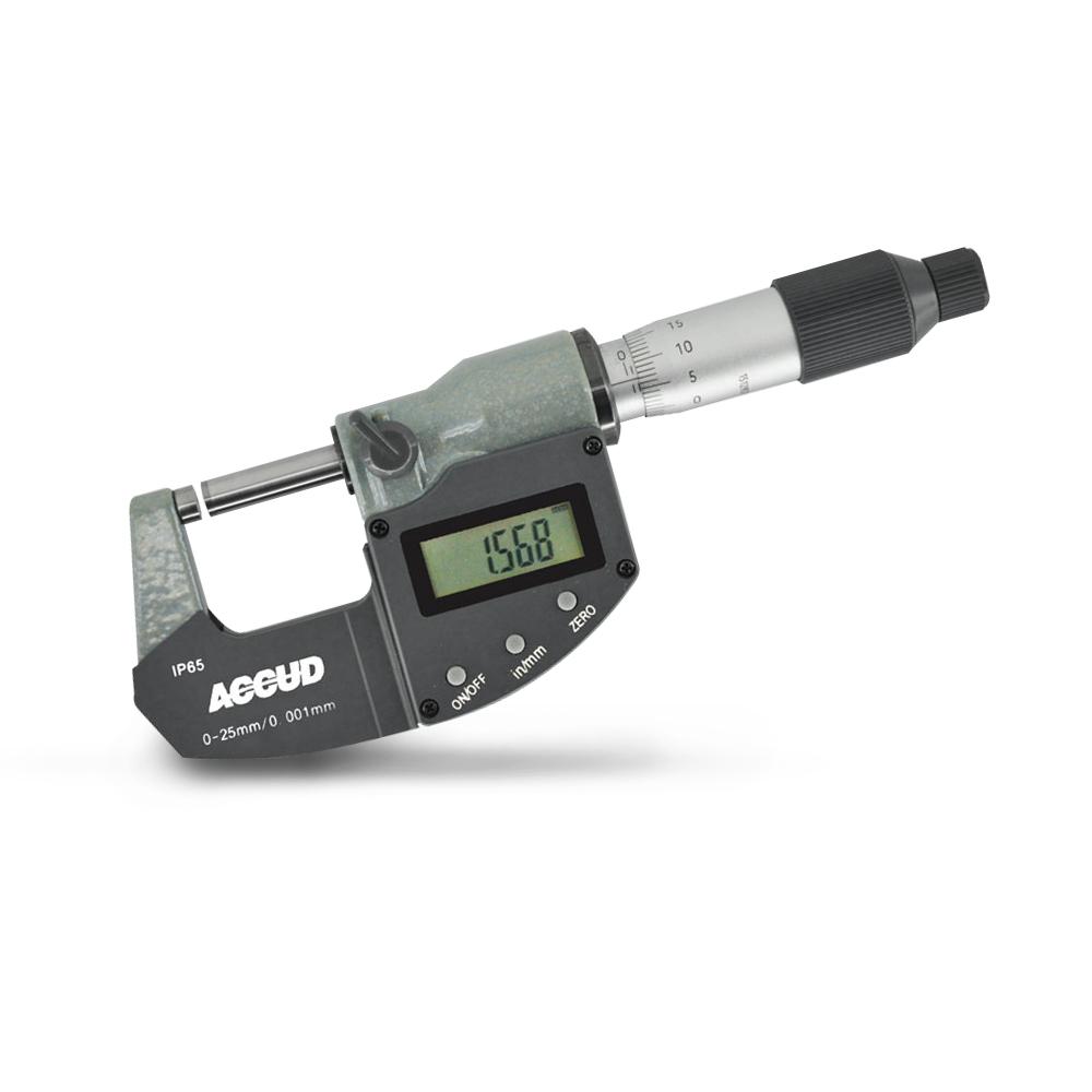 Accud AC-313-004-02 75-100mm (3-4") IP65 Coolant Proof Digital Outside Micrometer – image 2