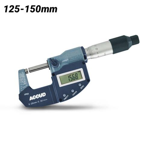 Accud AC-313-006-02 125-150mm (5-6") IP65 Coolant Proof Digital Outside Micrometer